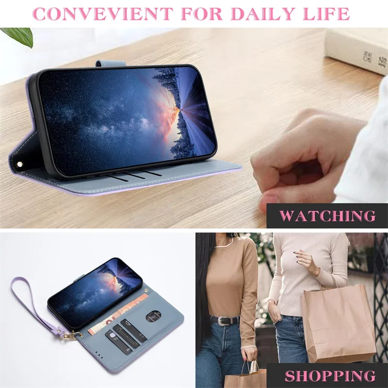 Flip Leather Phone Case For Redmi Note 15 14 13 12 Pro Plus 14C 13C 12C 11A Turbo 4 Pro A4 A3 Card Holder Wallet Cover Coque