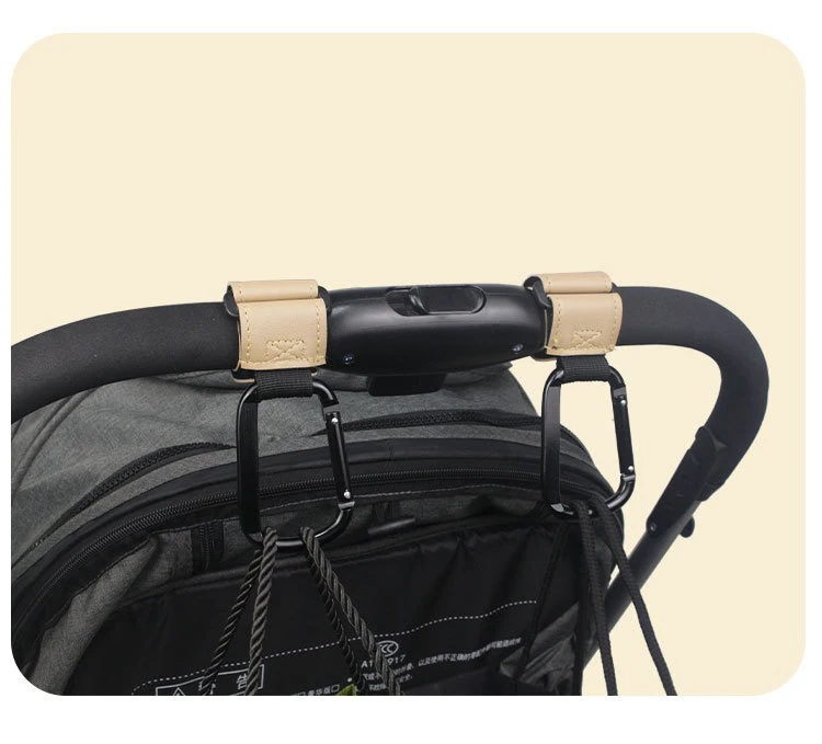 1/2 Stück Multifunktionale Kinderwagen-Haken Verbesserte Karabiner Kinderwagen-Organizer Kinderwagen-Aufhänger Kinderwagen-Zubehör WNGG02 – Detail 13