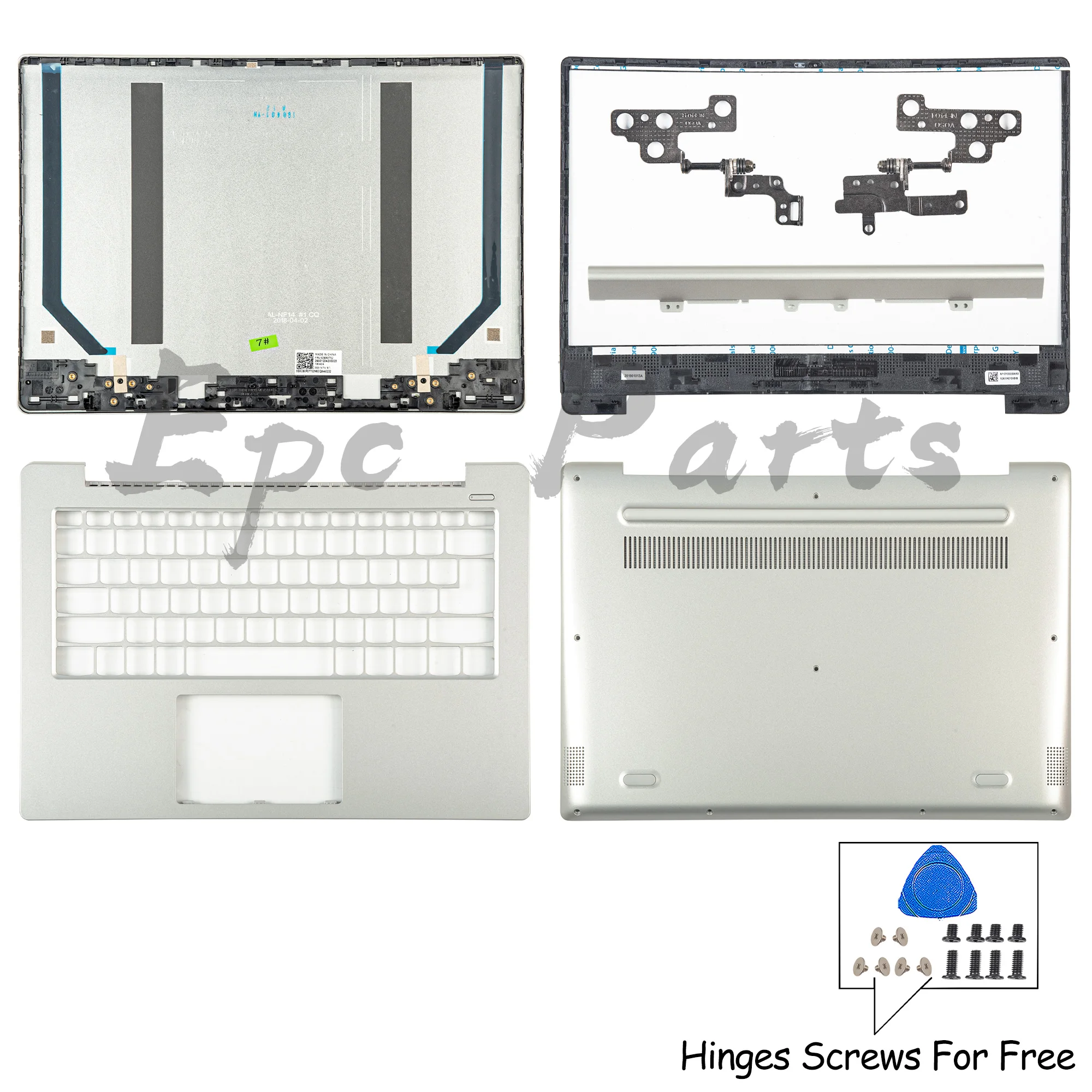 Epc Parts For Ideapad 330S 330S-14 330S-14IKB 330S-14AST 2018 LCD Back Cover 5CB0R0772 Front Bezel Bottom 5CB0R07680 NF140 Repai