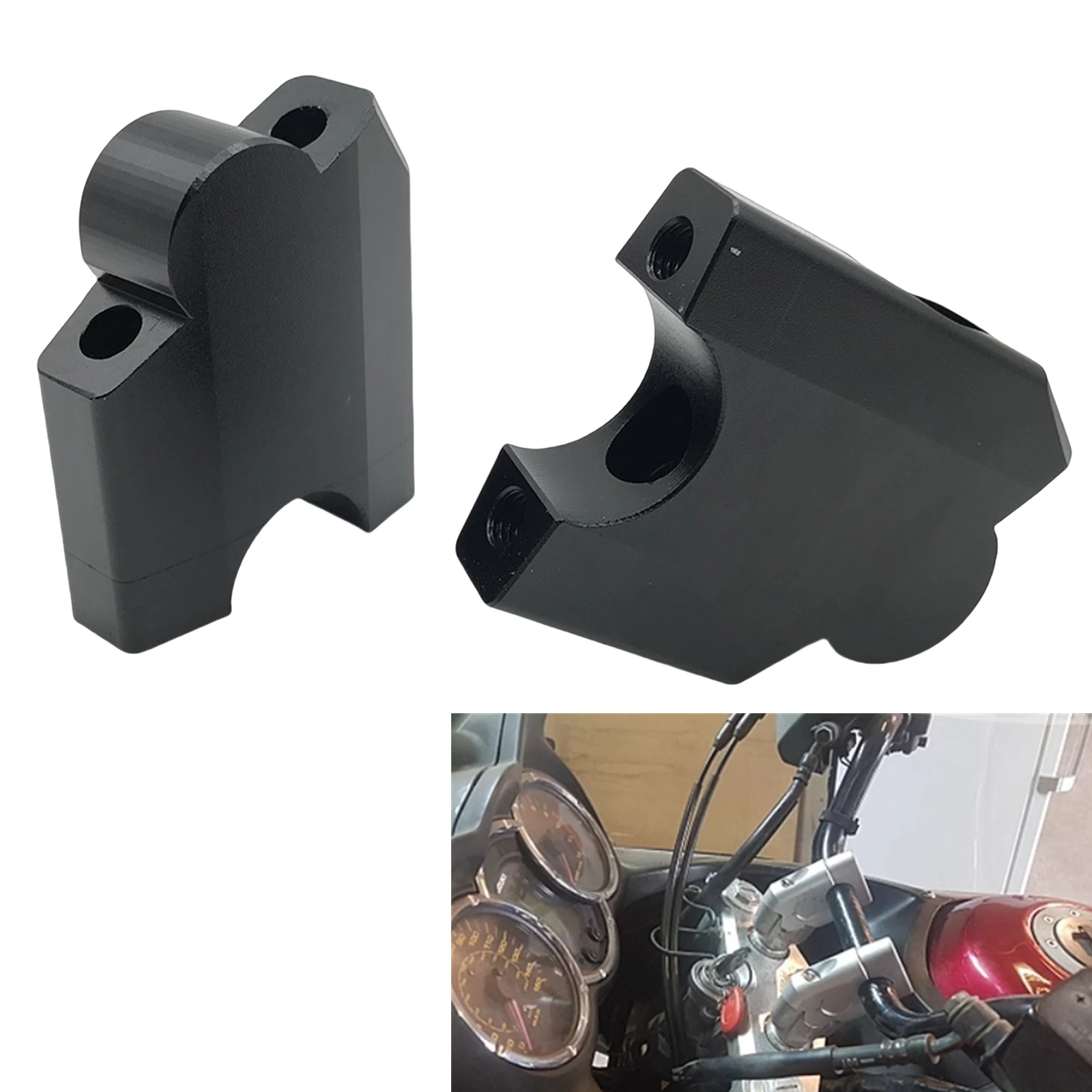 Motorbike Handlebar Clamp Mount Riser Adapter For Yamaha XT1200Z SUPER TENERE 1200 2010-2020