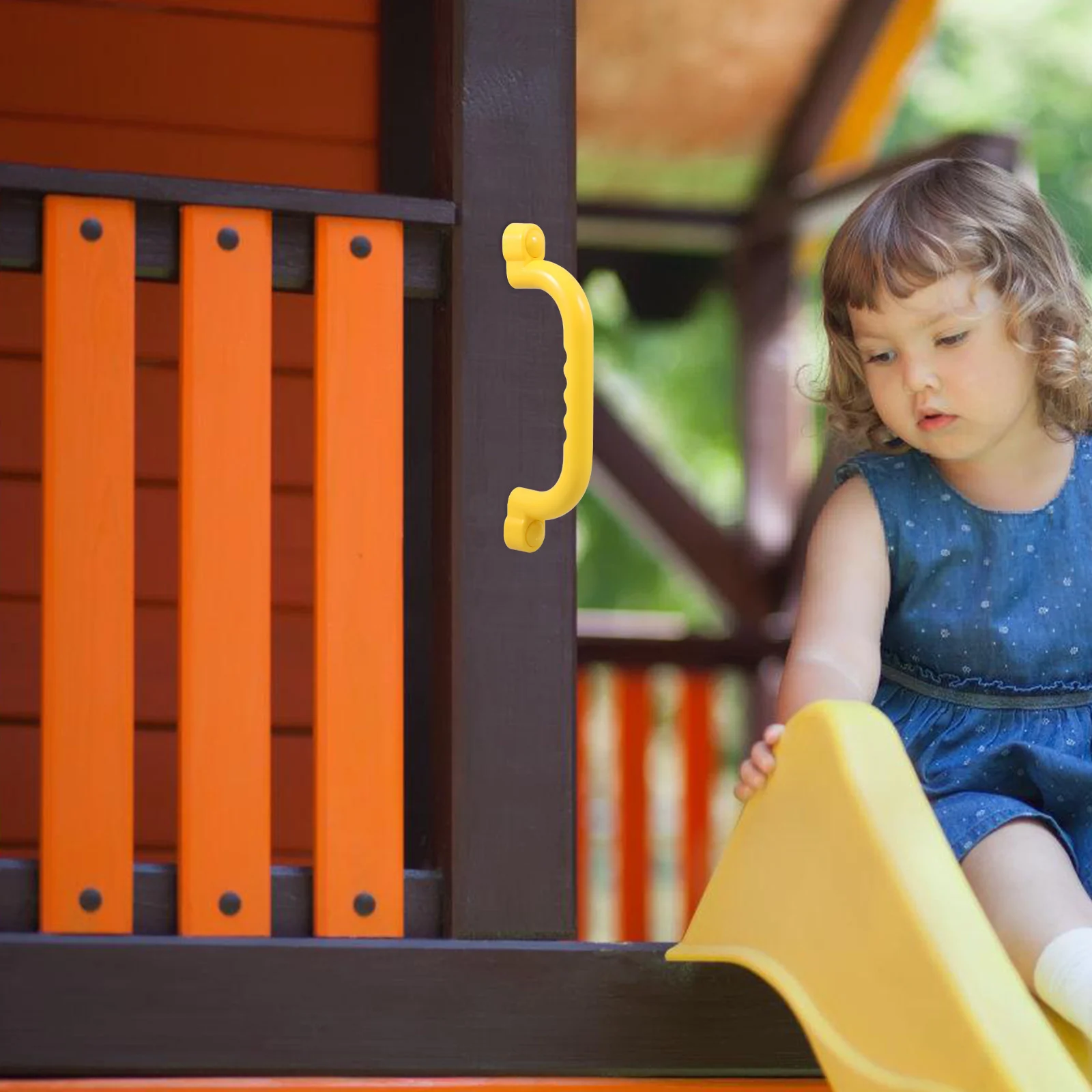 

2Pcs Safe Non Slip Plastic Playground Handles Kids Outdoor Climbing Frame Playset Hand Grips Ladder Playground Handles