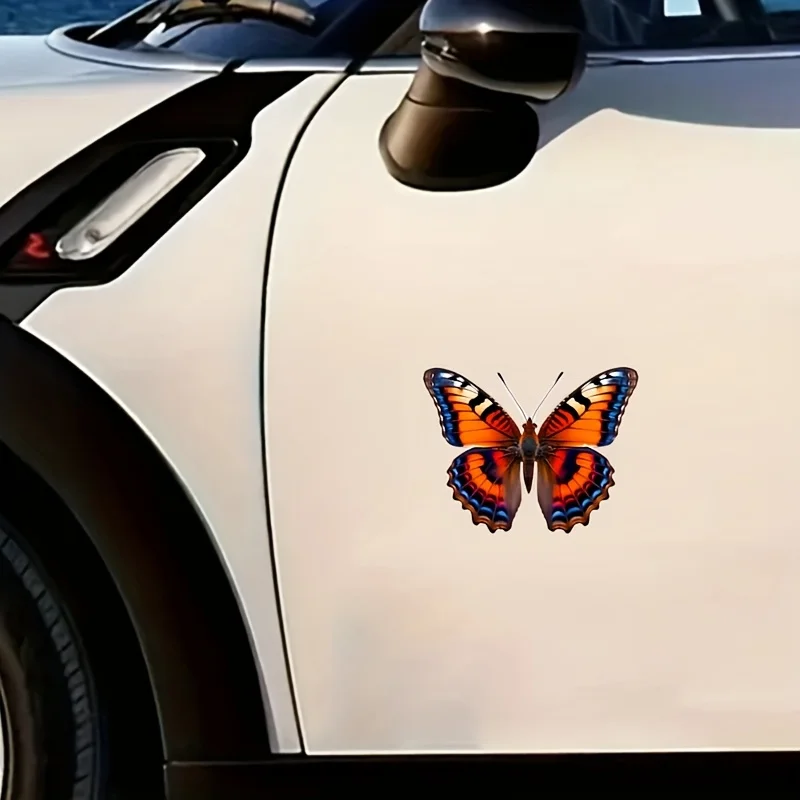 1pc Butterfly Vinyl Sticker Waterproof Decorative Decal for Smooth Surfaces Wood Plastic Glass Metal Ceramic Car Motorcycle