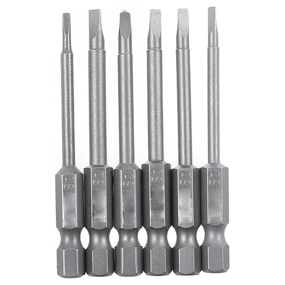 6Pcs Triangle Screwdriver Bit 1/4\'\' Hex Shank 65mm Triangle Head Bit Magnetic ScrewDriver Repair Tool  1.8 2.0 2.3 2.5 2.7 3.0mm