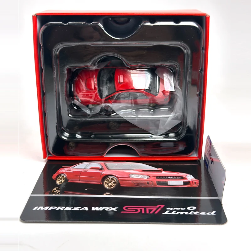 نموذج سيارة TLV 1:64 WRX STI Imprea TLV-N333913 إصدار محدود من السبائك الحمراء في معرض ماليزيا #3