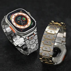 Stainless Steel Band For Apple Watch Ultra 2 3 49MM Metal Correa For iWatch Series 10 11 46MM 9 8 7 6 5 4 SE 45MM 41MM Bracelet