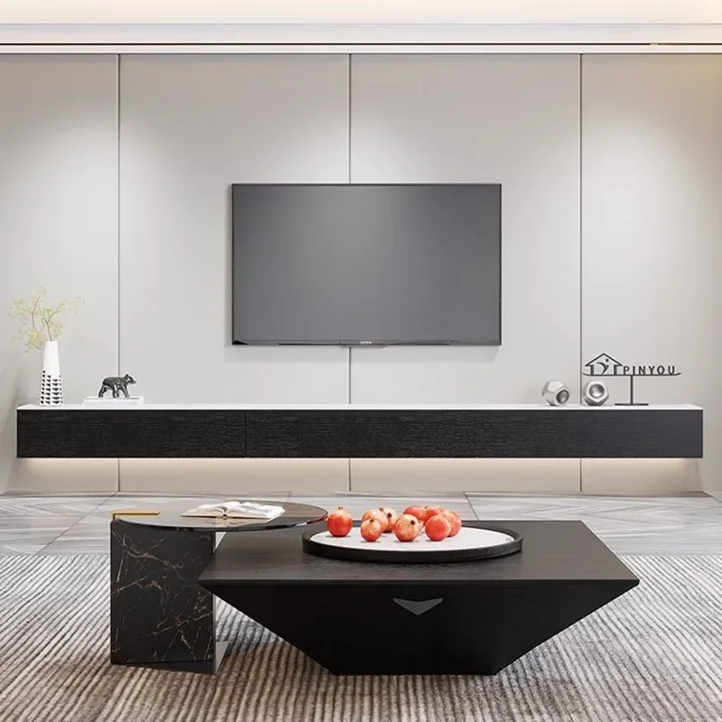 

Floating Modern Tv Cabinet Living Room Luxury Storage Aesthetic Corner Cheap Simple Rack Muebles Tv Nordic Console Complete