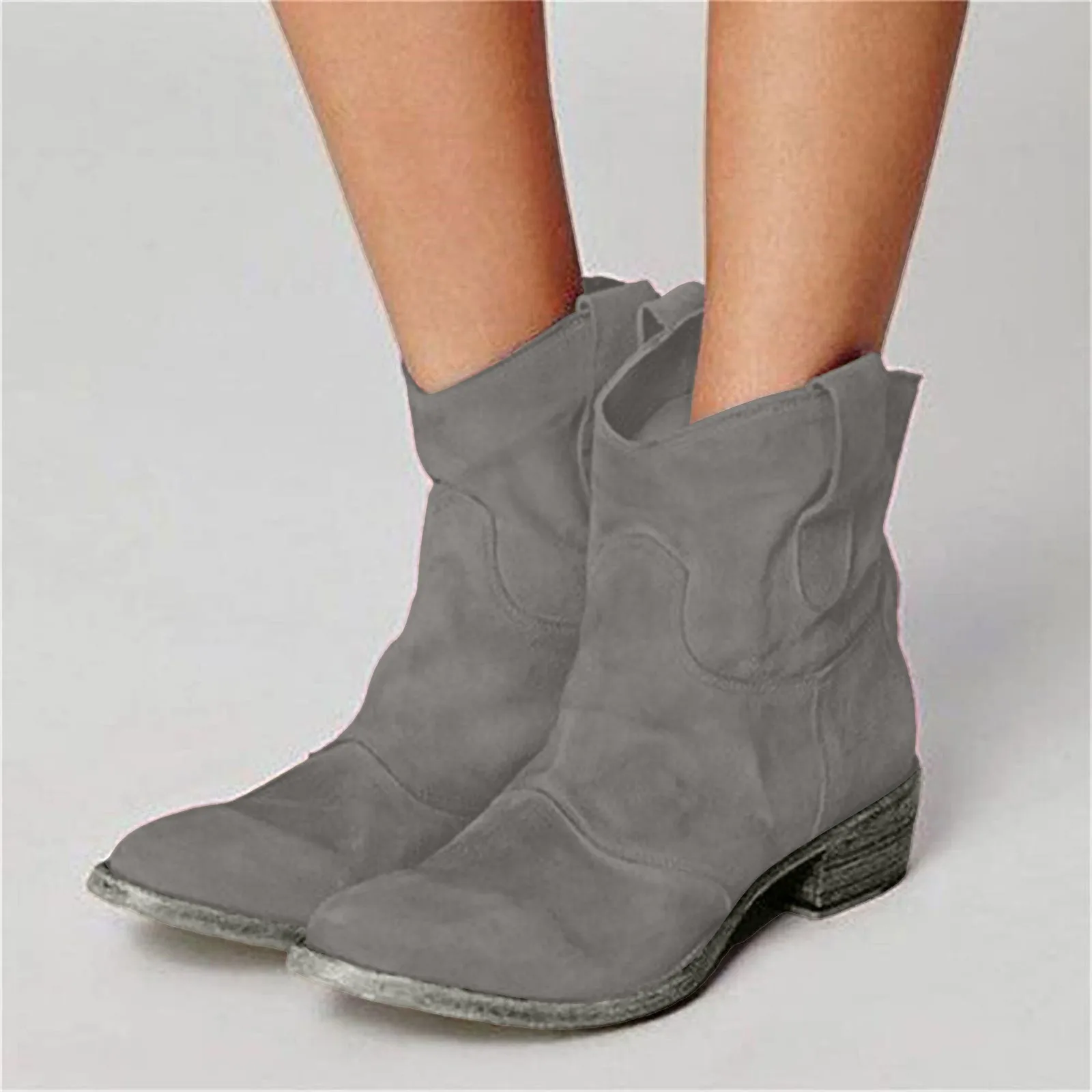 Women’s Vintage Suede Ankle Boots 4