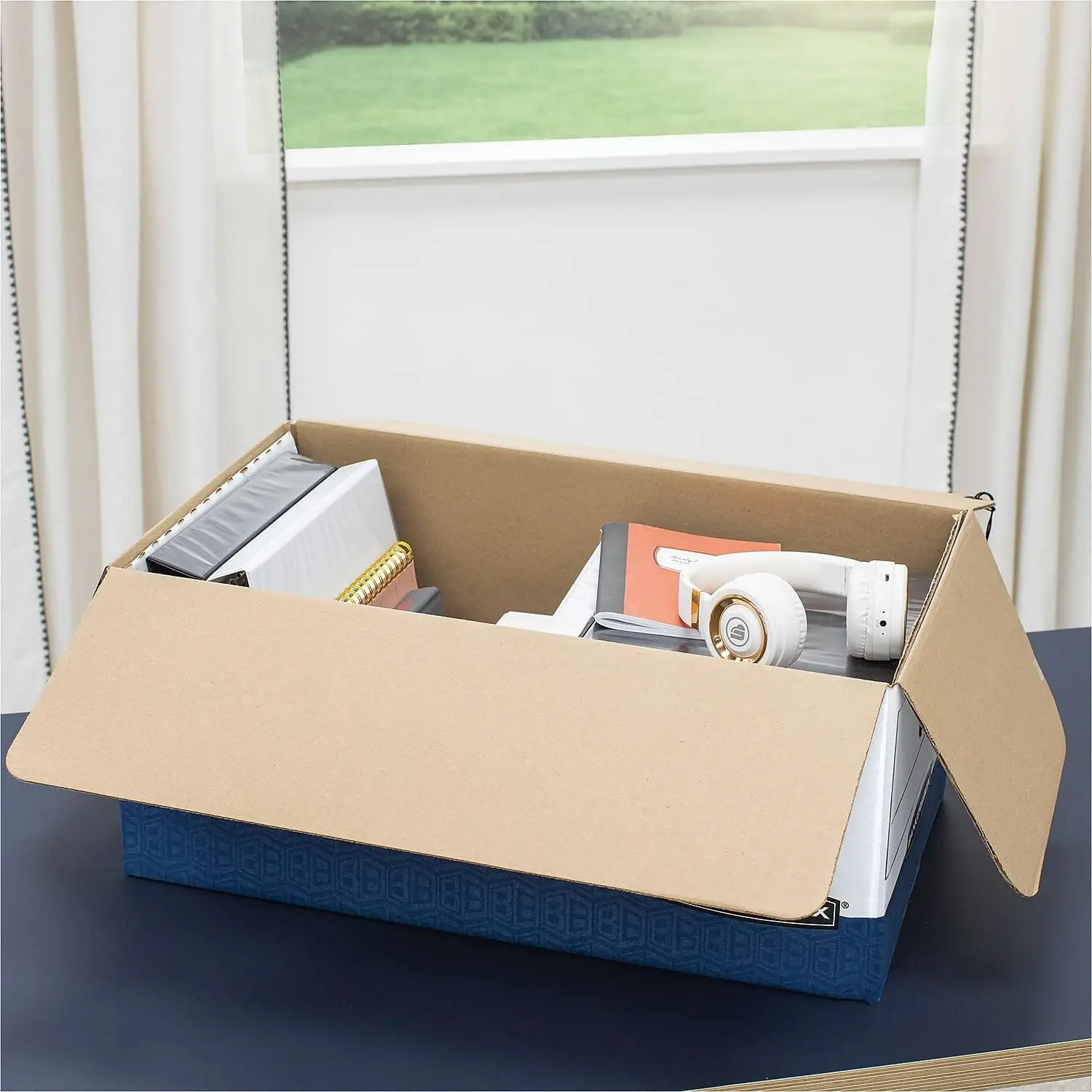 12-Pack String & Button Heavy-Duty File Box, Legal, FastFold