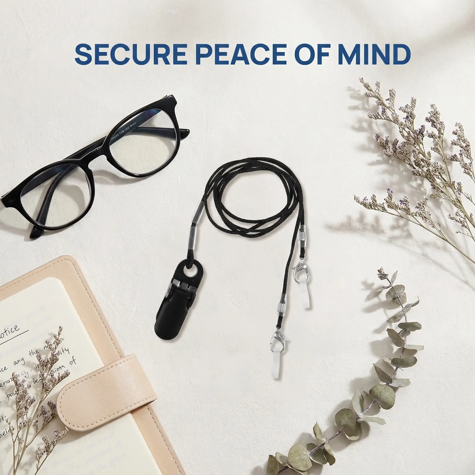 4Pcs Hearing Aid Anti-Lost Clip Lanyard Soft Ring Secure Bte Retention Cord Ear Hook Holder for Seniors Active Use Travel