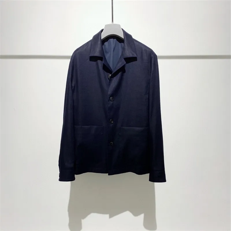 

Роскошная тяжелая серия, легкая и дышащая текстура, темпераментная джентльменская деловая повседневная льняная свободная куртка