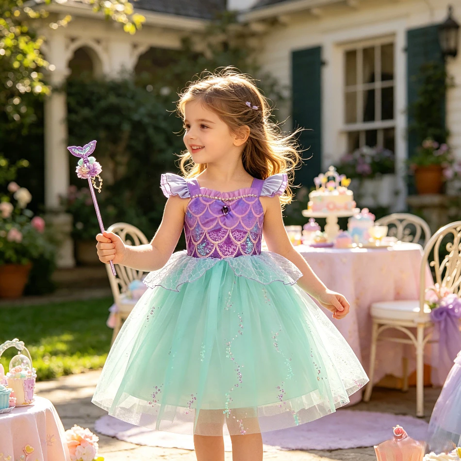 Baby Clothing Checklist - 2026 Küçük Denizkızı Prenses Elbise Setleri