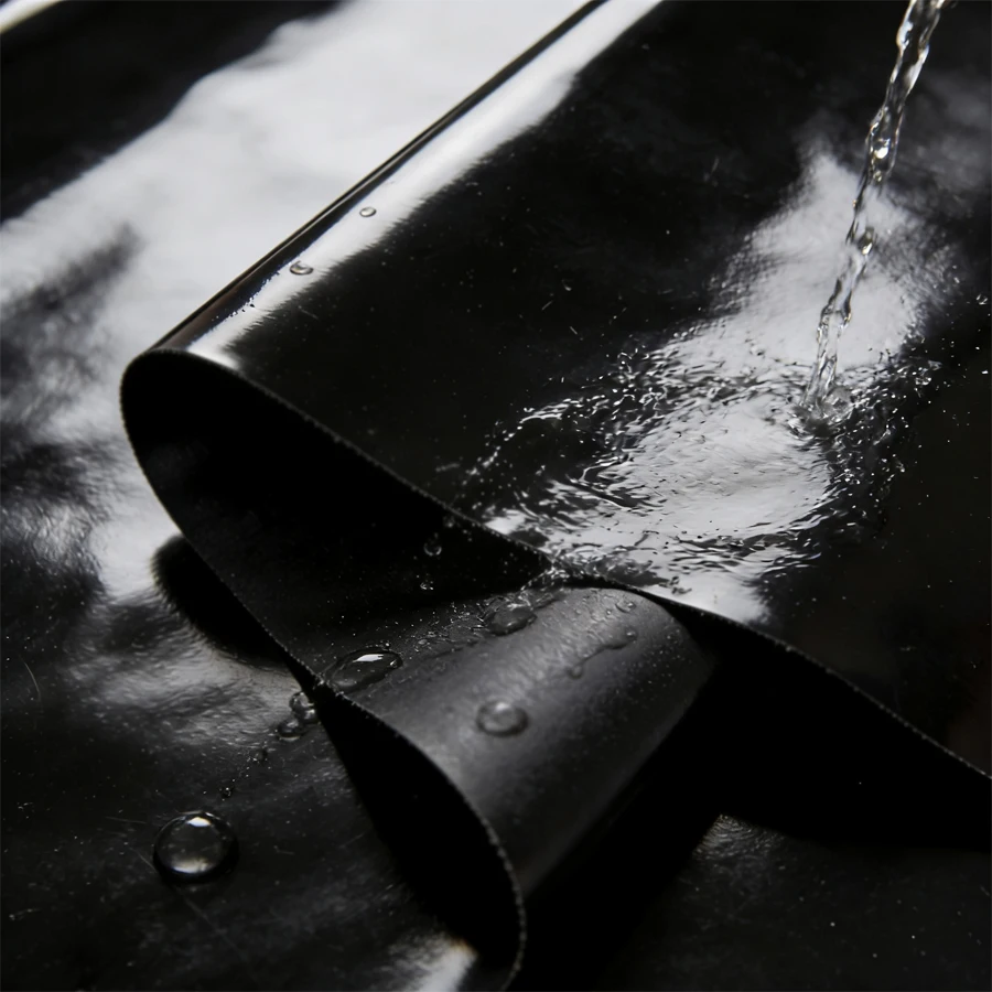 Pure Black PVC Waterproof Mattress Cover - Home Use Stain-Proof and Leak-Proof Mattress Protector for Easy Cleaning