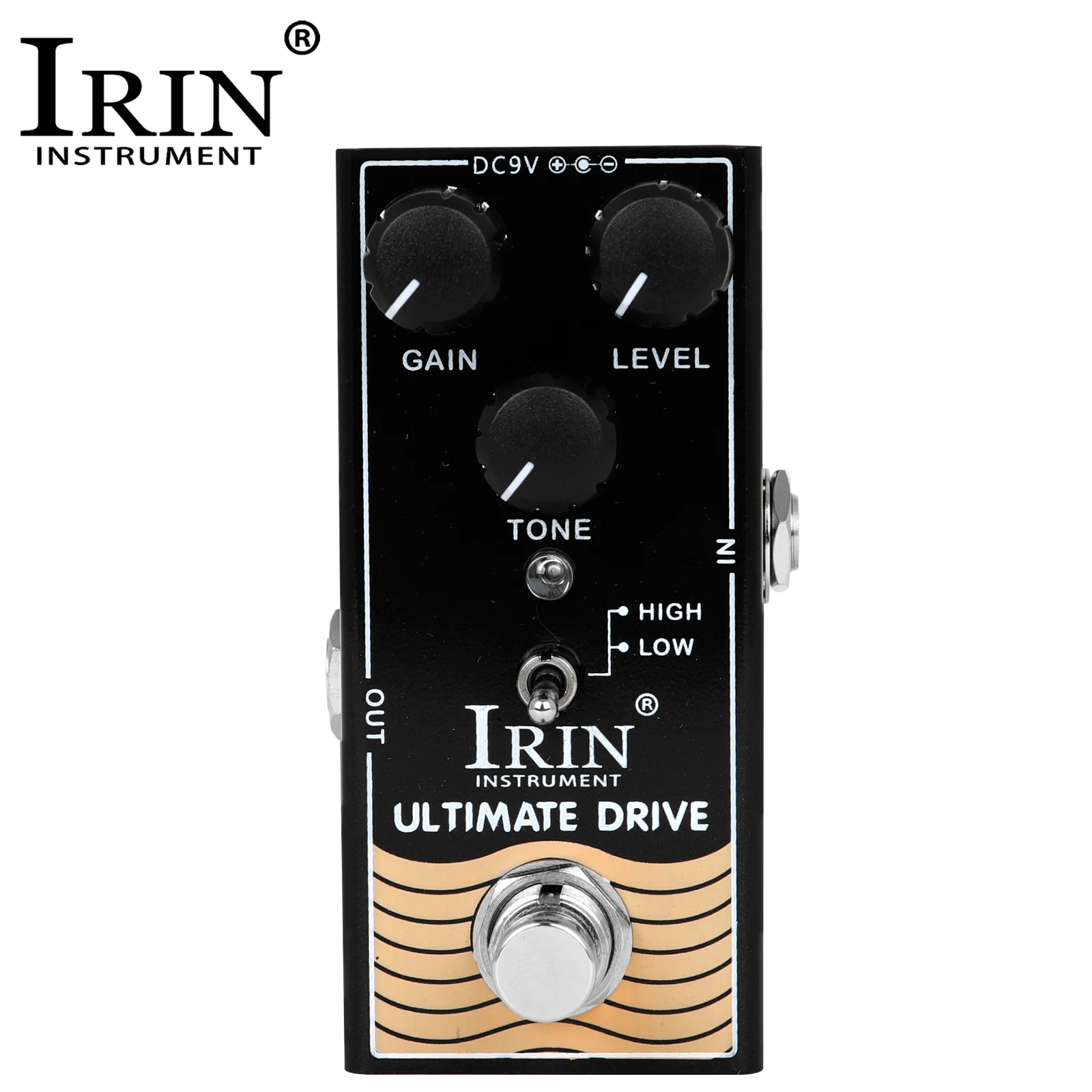 IRIN RF-02 Electric Guitar Effect Pedal Ultimate Drive Effect Pedal True Bypass Single Guitar Pedal Guitar Accessories & Parts