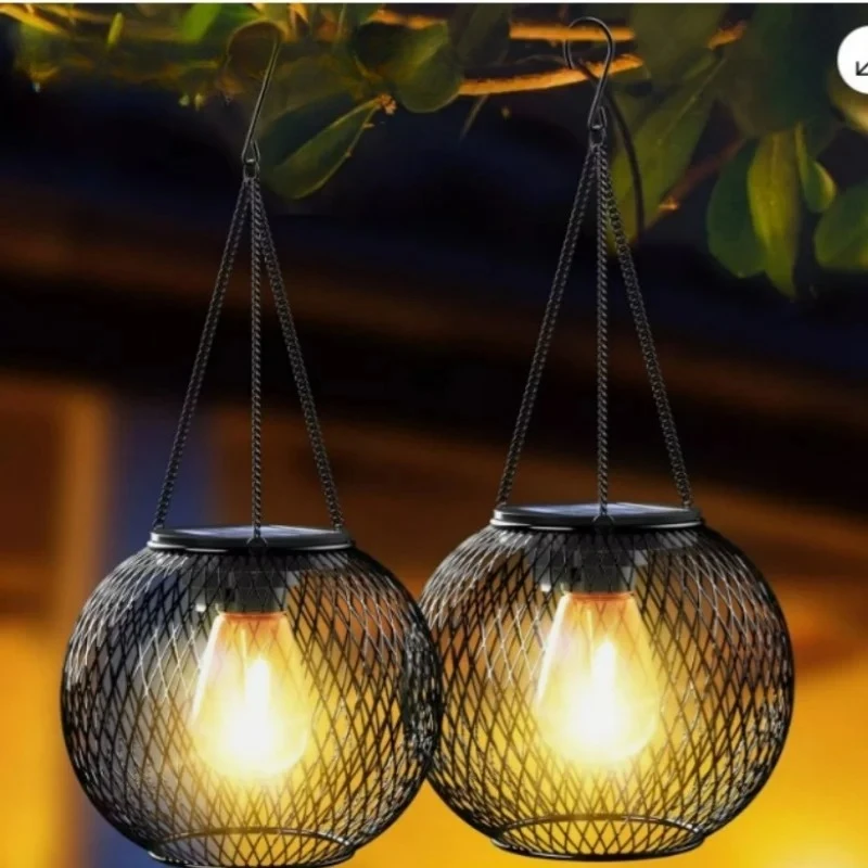 Solar Lantern Outdoor  Upgraded Solar Lights for Exterior Decorative Hanging Lights Waterproof Solar Lanterns