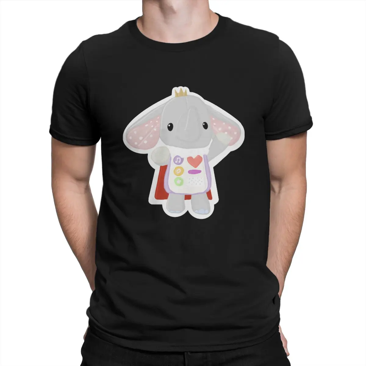 It Takes Two Newest TShirt for Men Cutie The Elephant Round Collar Pure Cotton T Shirt Hip Hop Gift Clothes OutdoorWear