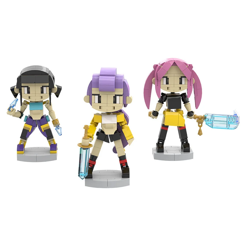 K-pop شيطان الصيادين Bricksheadz اللبنات الموسيقى الكورية أنيمي الطيور النمر فتاة مجموعة نموذج لجسم جمع اللعب المشجعين هدية #6