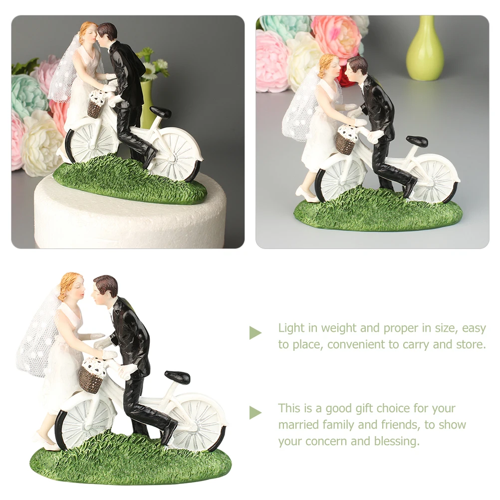 

Bride Groom Statue Resin Wedding Couple Decor Romantic Cake Ornaments Sweet Love Table Decoration Bride Groom Statue