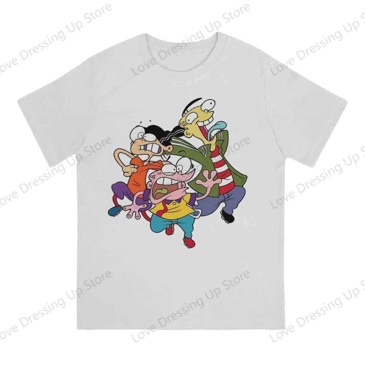 100% Cotton T-shirt Ed Edd n Eddy The Mis-Edventures t shirt men Cartoon Network 90s Sweat Absorption Casual Short Sleeves S-6XL