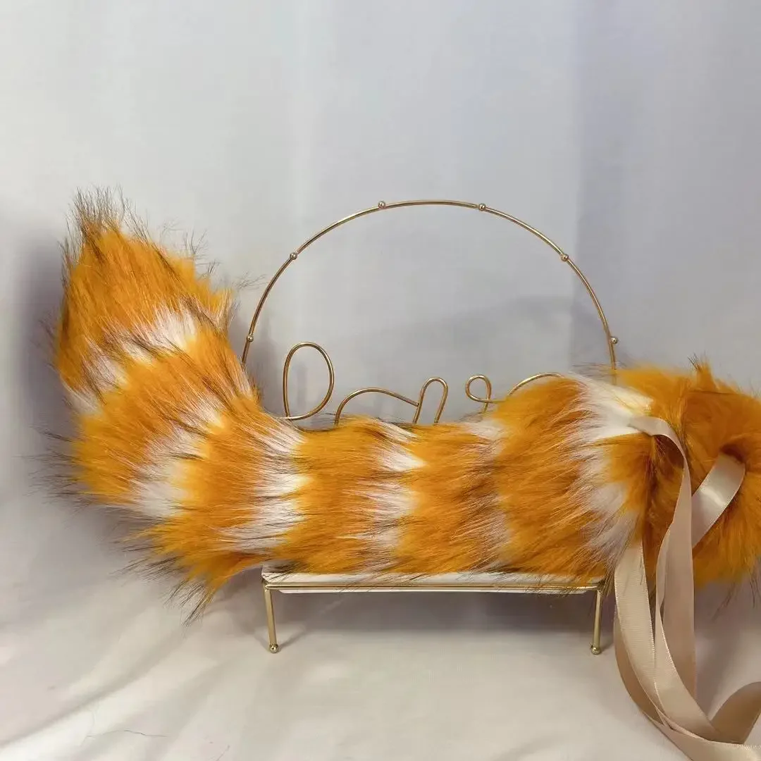 Simulierte Panda Requisiten Original Tier Ohren KC Biest Tier Schwanz Wolf Katze Fuchs Ohren Haar Hoop Für Weihnachten Halloween Cosplay Prop