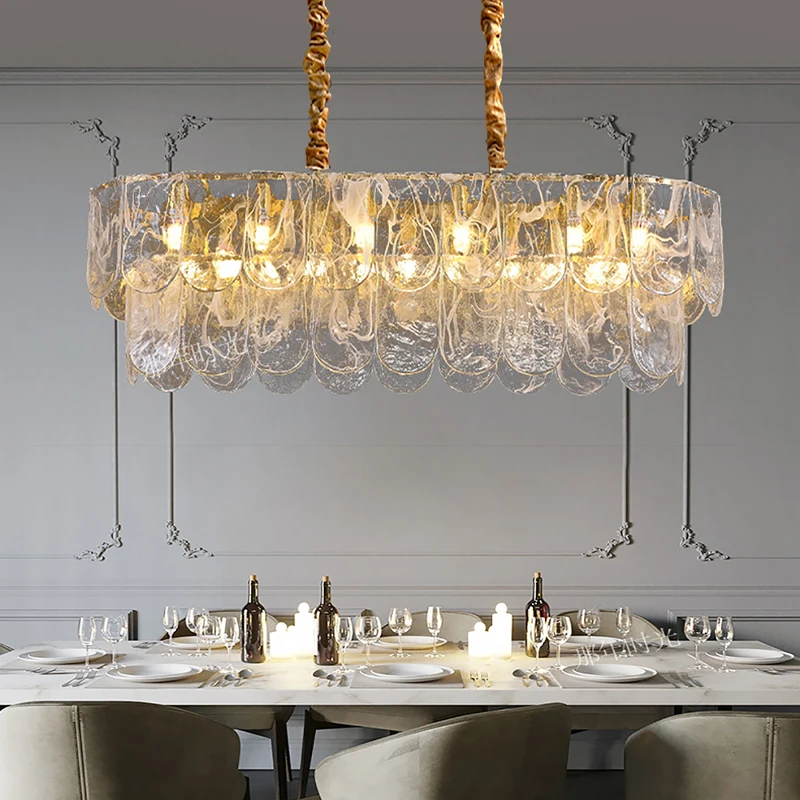 Handmade Cloud Glass LED Pendant Lights Luxury Home Decor Cottage Hanging Lamps for Ceiling Fixture Living Room Vintage Lustres