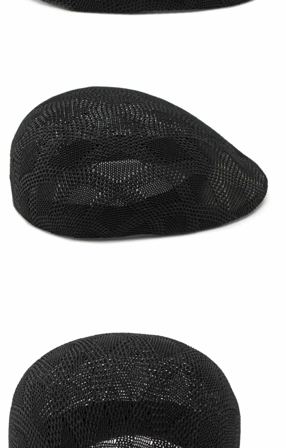 HT5128 Neue Frühling-Sommer Sonnenhüte und Kappen für Herren und Damen, Künstlerhut, Malerhut, Unisex Ivy Flat Cap, Atmungsaktive Netz-Baskenmütze – Detail 9