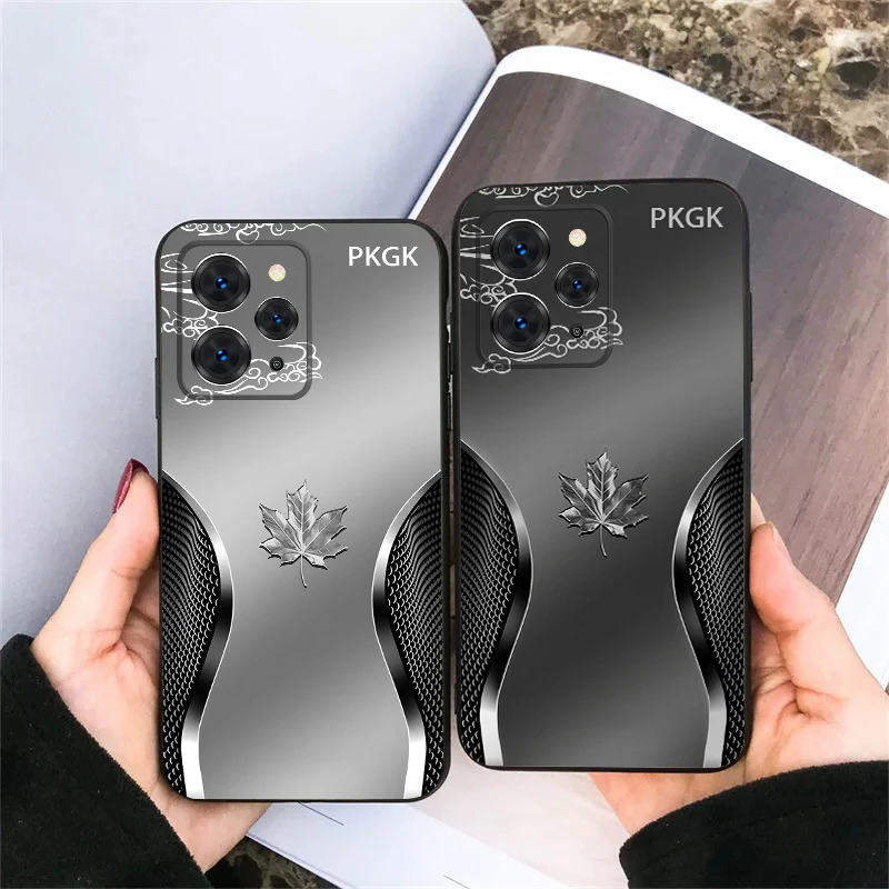 

Gradient maple leaf For Redmi Note 9 9S 10 11 12 12S 13 Pro+ Plus 5G India 14 Pro 4G Global 14S 13C 14C TPU soft phone case