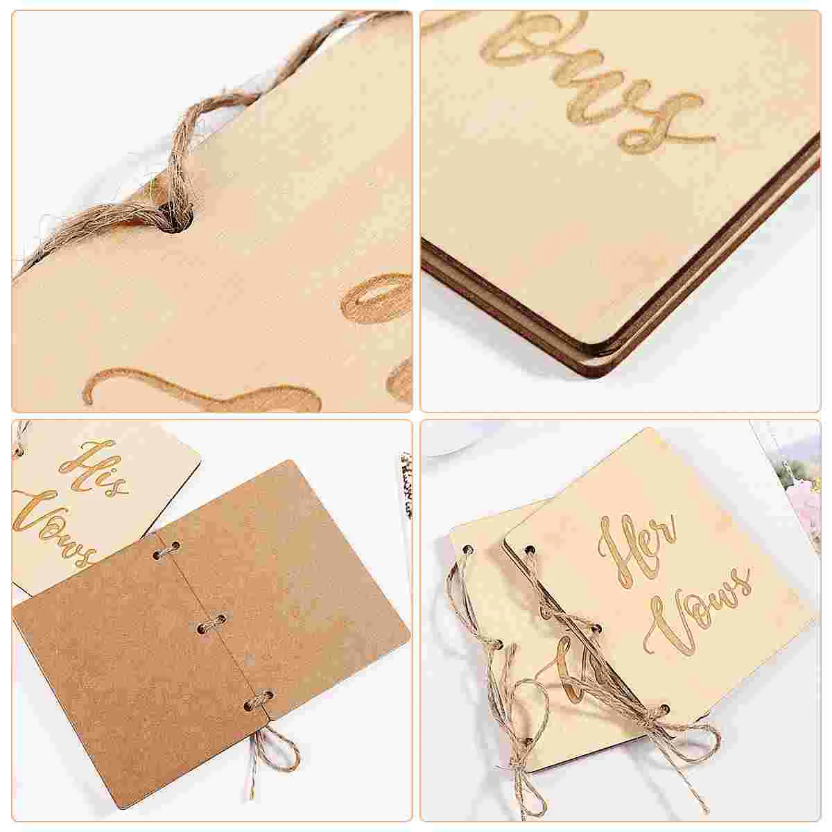 Vow Books His and Her Vows Notebook Bride Gifts Wedding The Decorate Kraft Paper