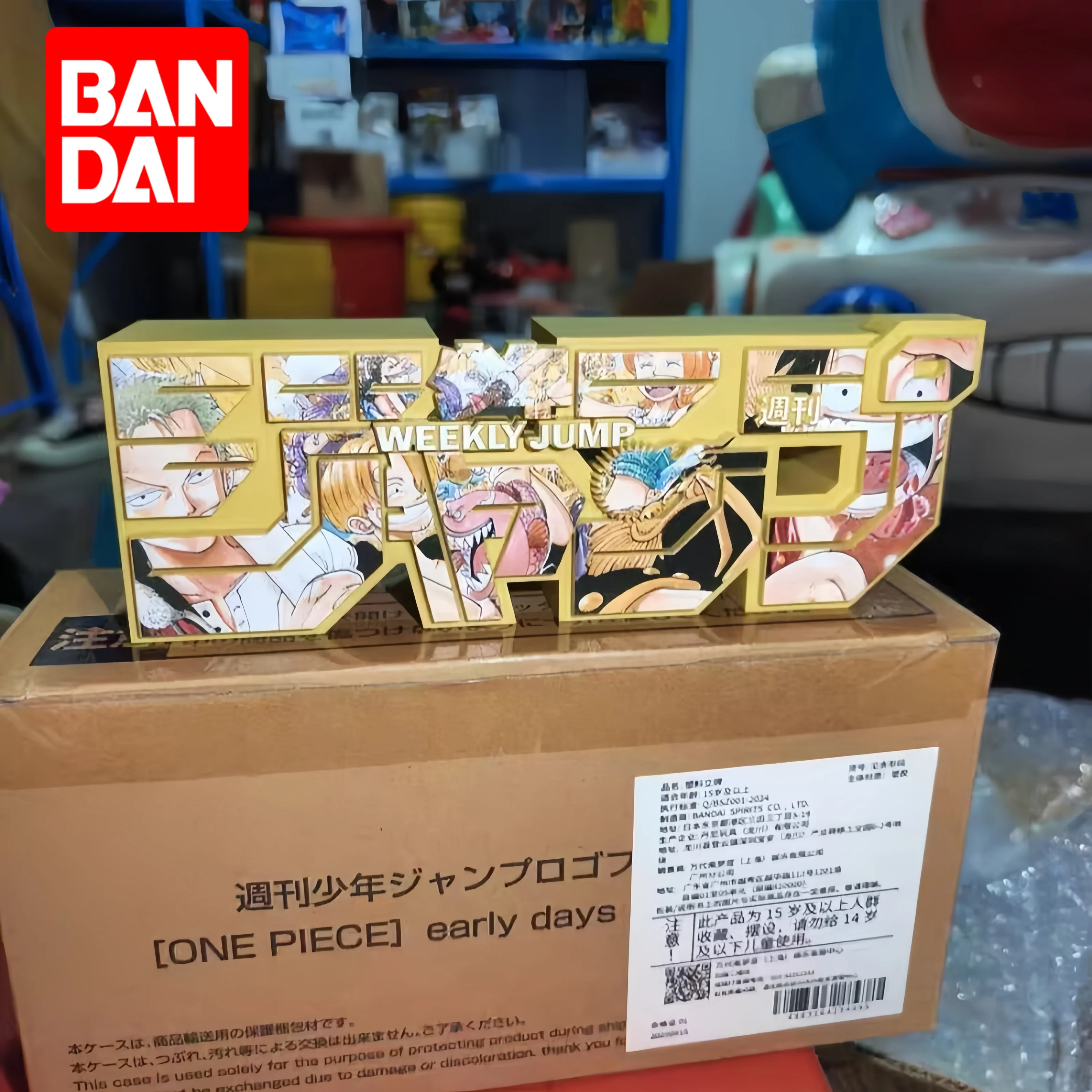 

Bandai One Piece Jump Logo Earlydays 100% Figures Genuine Monkey D. Luffy Roronoa Zoro Anime Figure Model Gift For Anime Fans