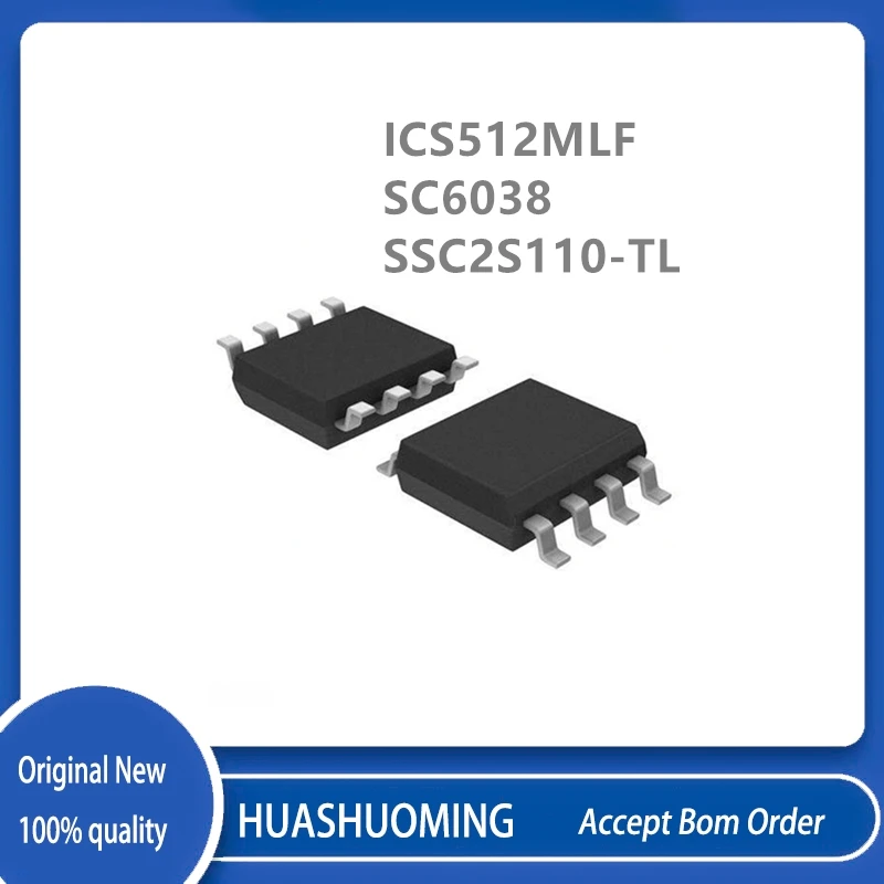 

10Pcs/Lot ICS512M ICS512 ICS512MLF ICS512MLFT SC6038 6038 SSC2S110-TL SSC2S110 2S110 SOP-8