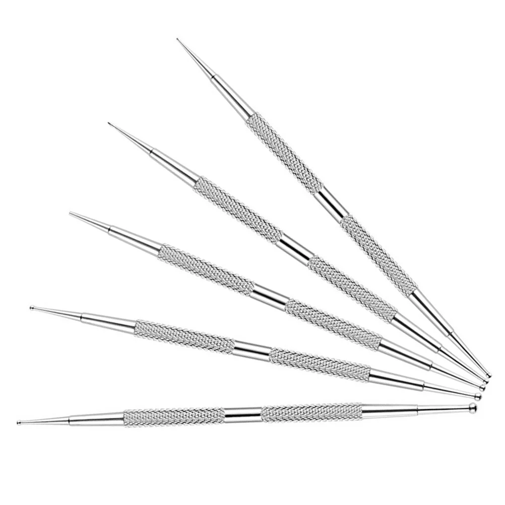 Set di penne professionali per punteggiare le unghie da 5 pezzi per principianti e artisti Stilo da tracciamento con motivo a penna per unghie facile da usare e versatile
