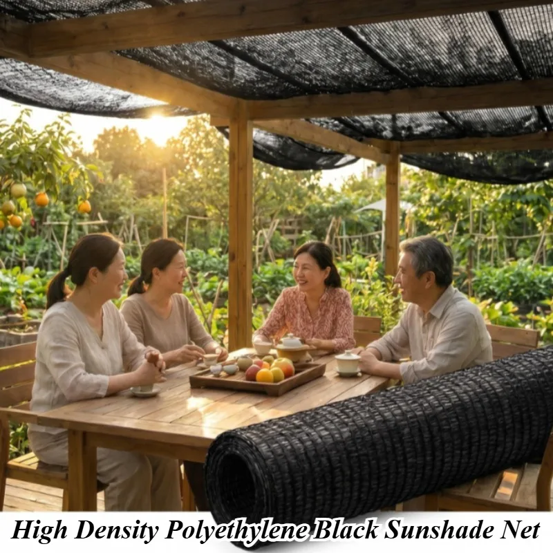 Black Sunshade Net High Density Polyethylene Mesh Durable Sunblock Shade Sails for Plants Greenhouses Farm Gardens Courtyards
