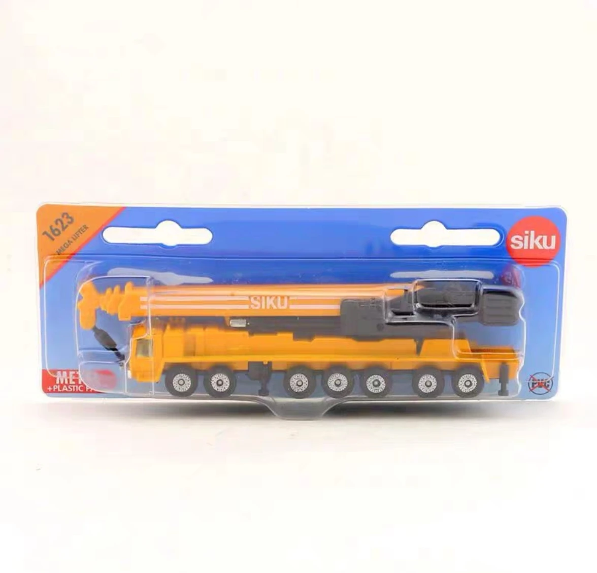 Diecast 1:87 Scale German SIKU 1623 Alloy Crane Engineering Vehicle Model Collection Souvenir Display