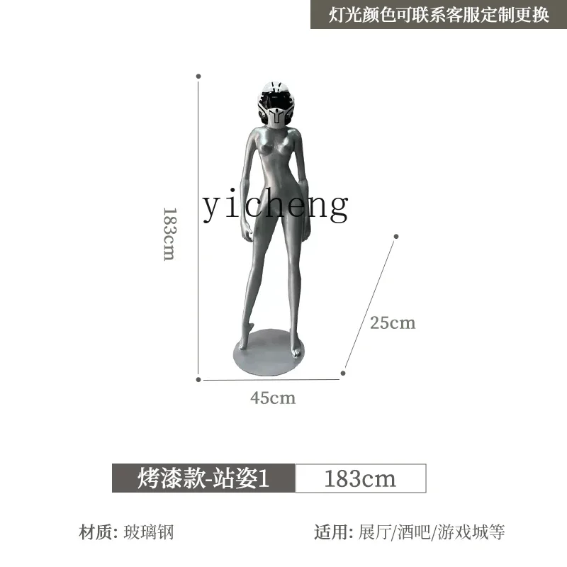 

ZK empty mountain base ornament luminous sexy Muse sculpture bar night decoration floor ornament home accessories