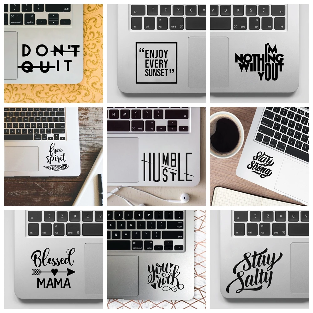 1 pc hot sale simple text computer sticker Waterproof Wall Stickers Home Decor For Kids Rooms Decoration Wall Art Decal