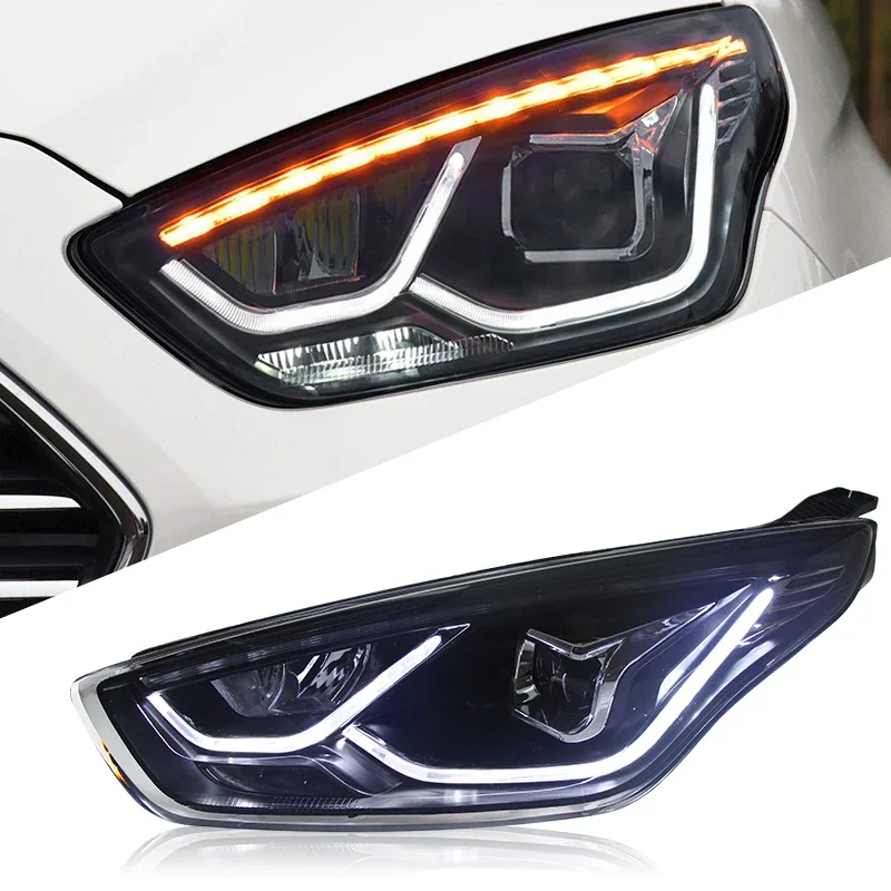 

Car LED Headlight Light Assemblies For Ford Ecosport 2015-2018 Auto Fog DRL Brake Turn Signal Lamp Plug and Play