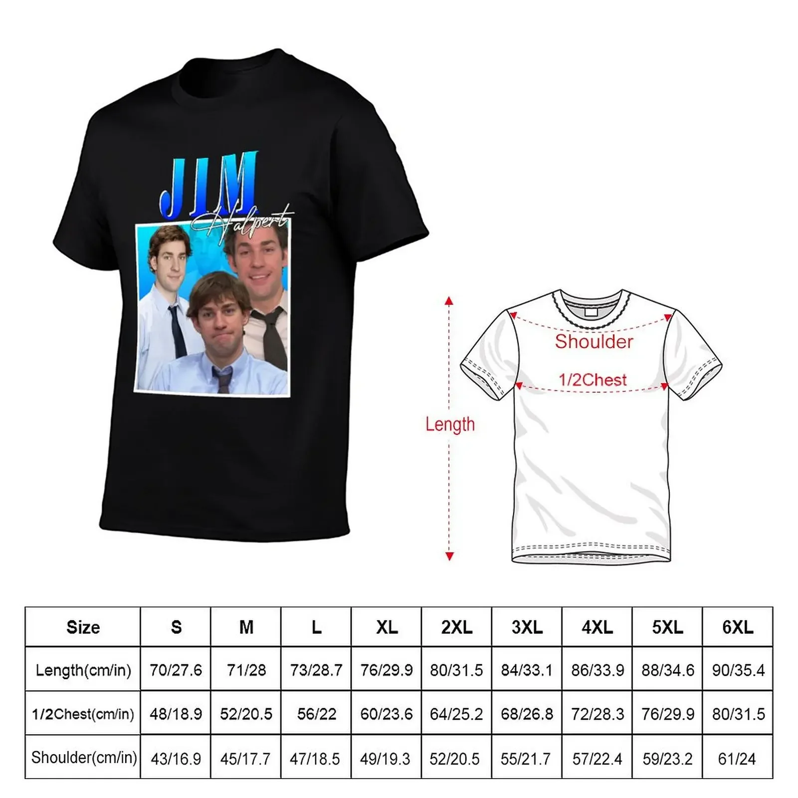 Jim Halpert T-Shirt basketball graphic tees sports fans fitted t shirts for men