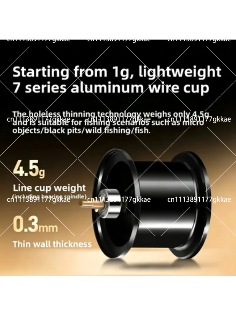 All Metal Pro Micro-Object Drum with 7.6 High-Speed Ratio Universal Long-Distance Investment Wheel