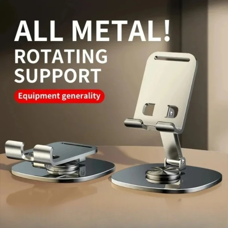 360° Rotatable Foldable Phone Tablet Stand Universal Adjustable Desktop Holder Multi Angle Bracket For Home Office Daily Use