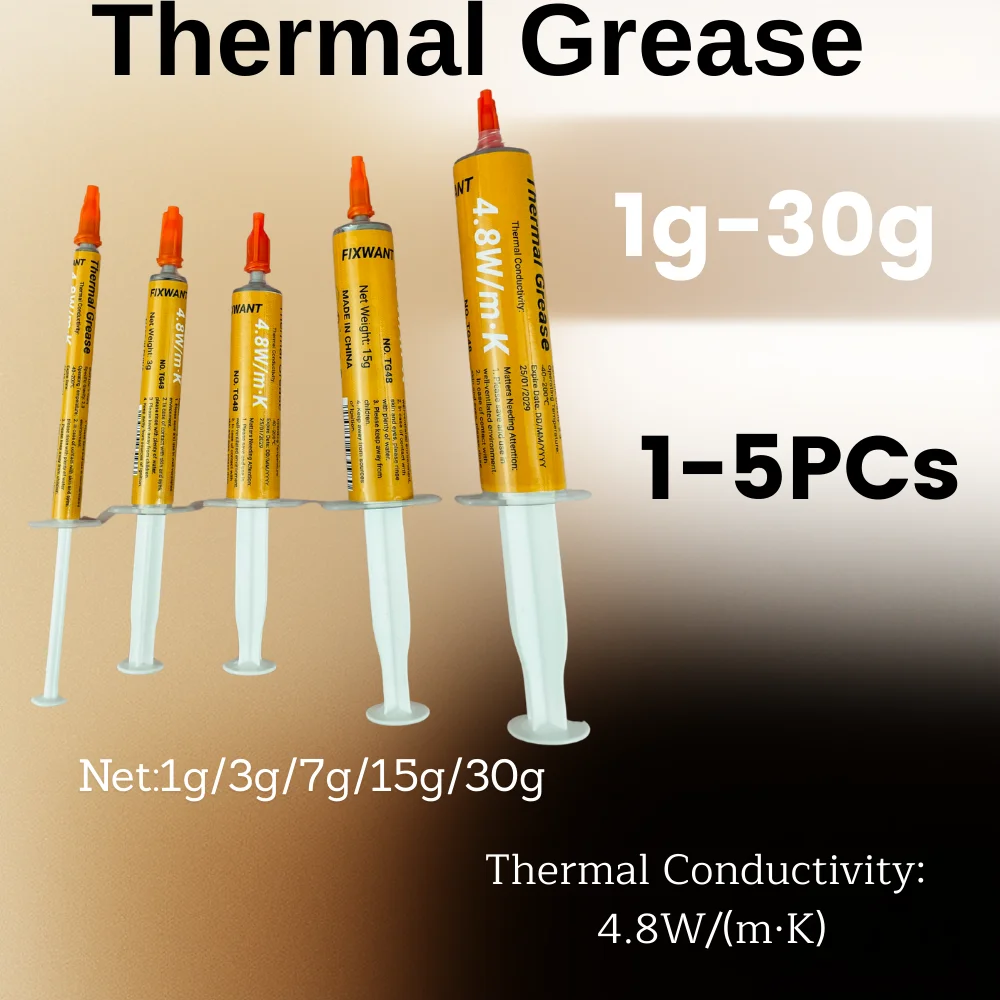 Thermal Conductive Grease Paste Silicone Plaster Heat Sink Compound For Cpu Computer 4.8W/m.K Heat-dissipating Silicone Paste