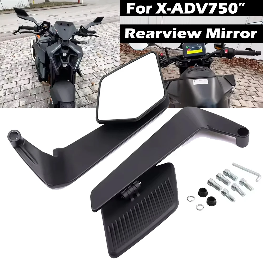 

Fit For Honda X-ADV 750 ADV150 XADV750 350 PCX 160 150 125 Motorcycle Rearview Mirror Invisible Mirror Winglet Rearview Mirror
