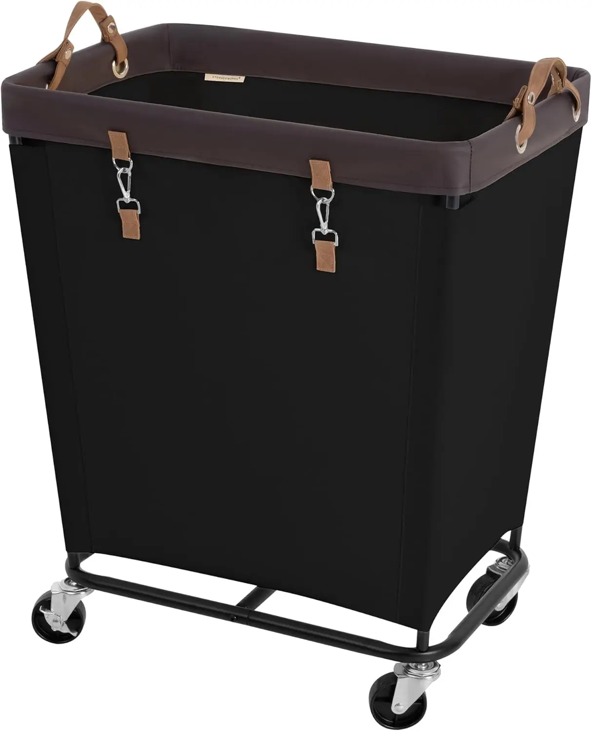 

210L Laundry Basket with Wheels, Extra Large Rolling Hamper for Clothing Storage, Portable Dirty Clothes Bin for Home