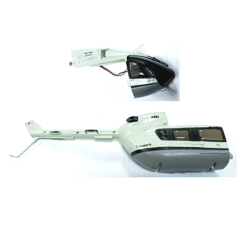 Body Shell + Head Cover for Wltoys XK K160 K124 RC Helicopter Fuselage Spare Parts Replacement Accessories