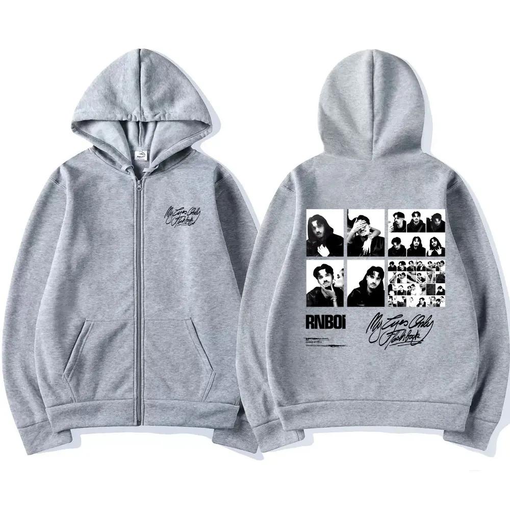 Imagen 6: Sudadera con capucha y cremallera RnBoi My Eyes Only Flashback Album Merch para hombre y mujer, estilo hip hop, moda pop, chaqueta con cremallera, abrigo streetwear