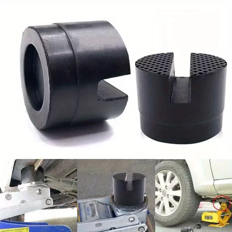 2pcs Car jack rubber block car modification rubber pad adapter chassis rubber support