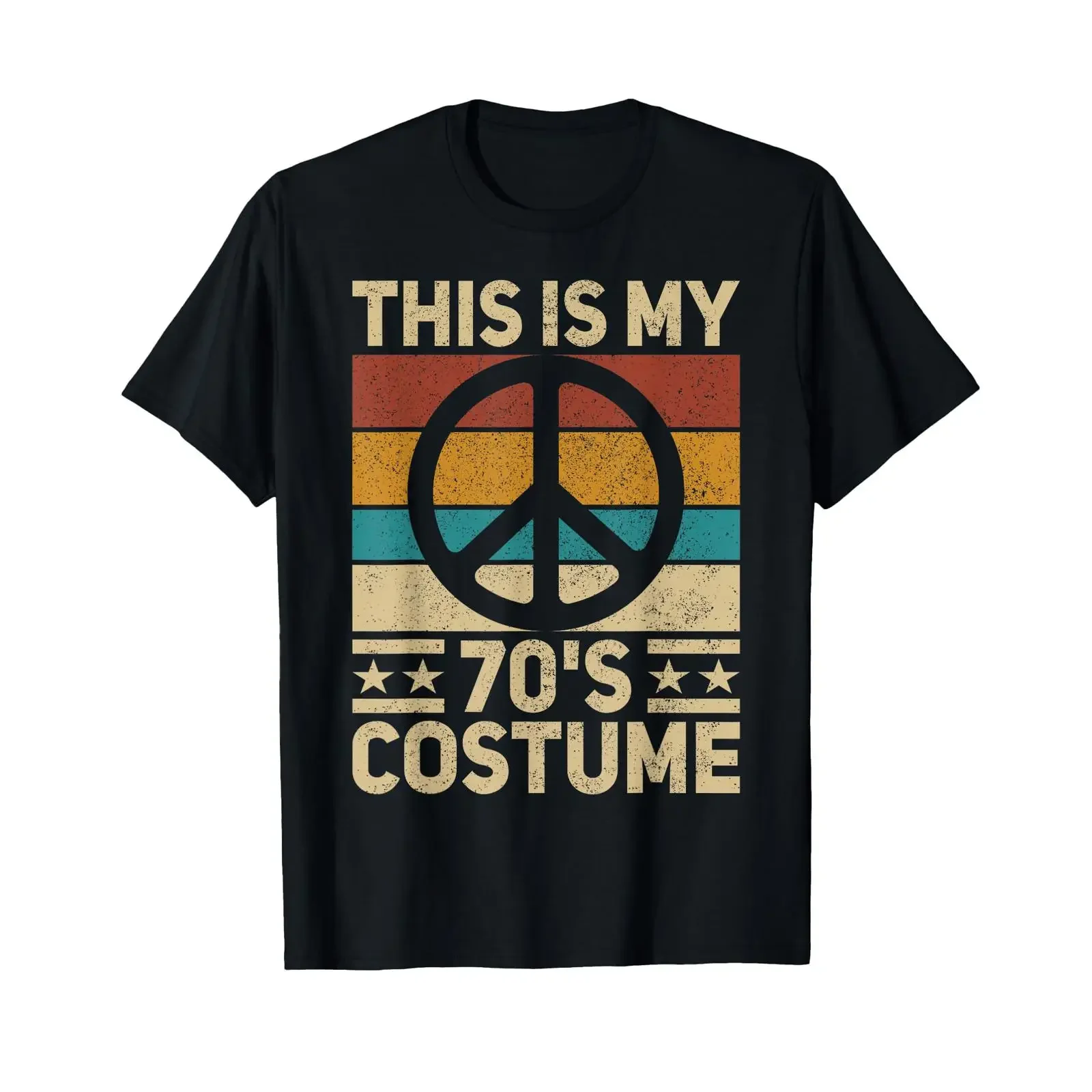 My 70s Costume 70 Style Peace Hippie 70's Disco 1970s Outfit T Shirt vintage Washed designer clothes Casual Breathable Unisex