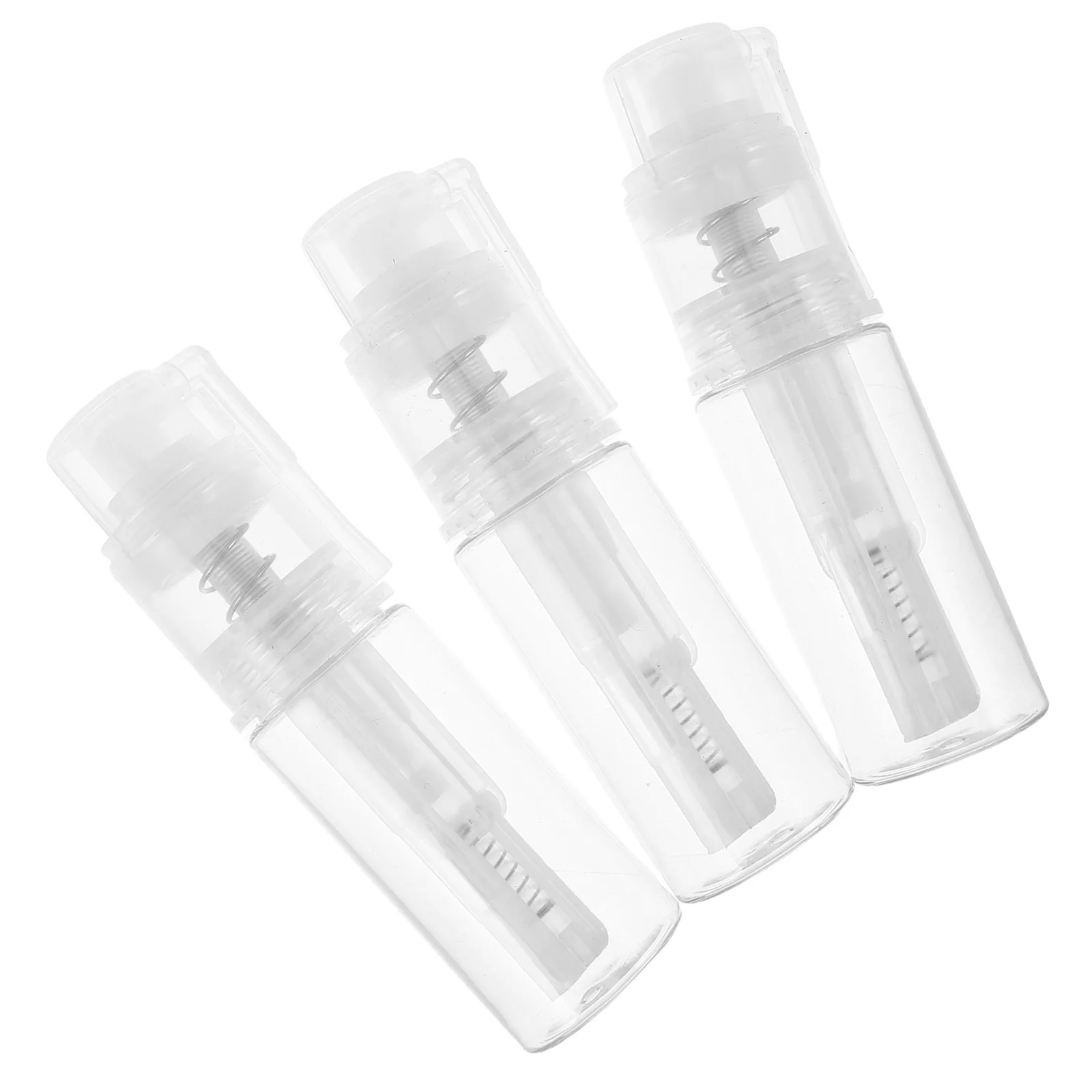 3 pz 18 ml riutilizzabile polvere spray bottiglia beccuccio lungo ugello di precisione portatile polvere secca dispenser applicatore plastica da viaggio