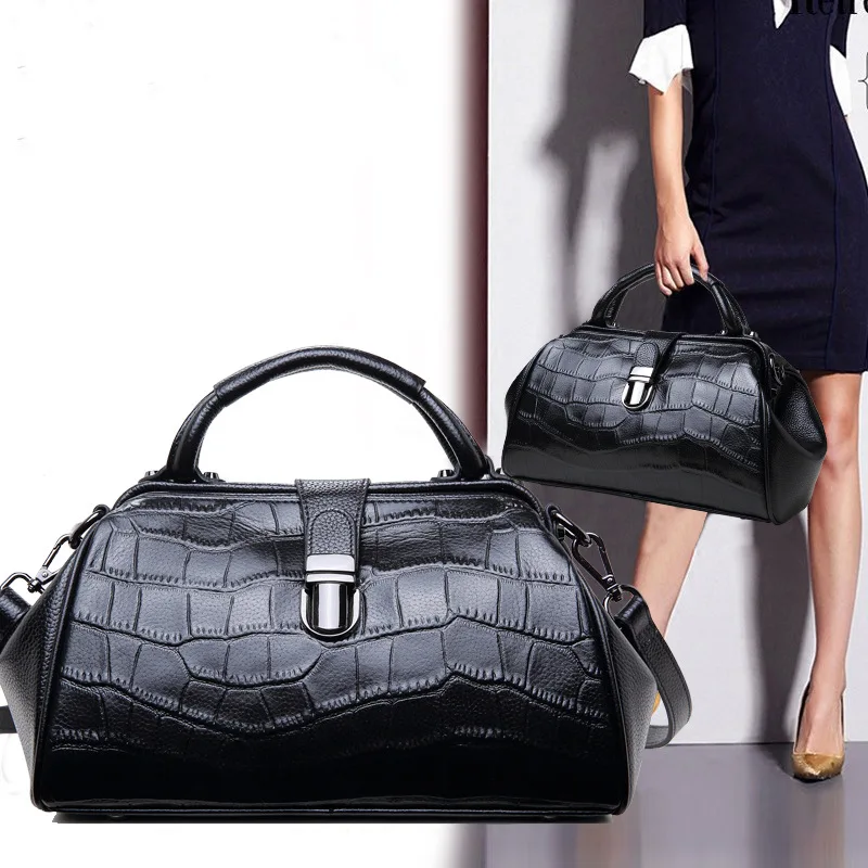 2024 New Fashion Alligator Women Handbags European Designer Genuine Leather Shoulder Bags Female Girl Brand Luxury Crossbody Bag