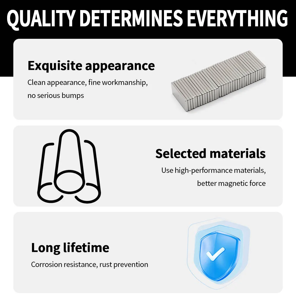 20x10x2mm Powerful Neodymium Magnet N35 NdfeB Permanent Magnetic imanes Block Super Strong Fridge Magnets DIY