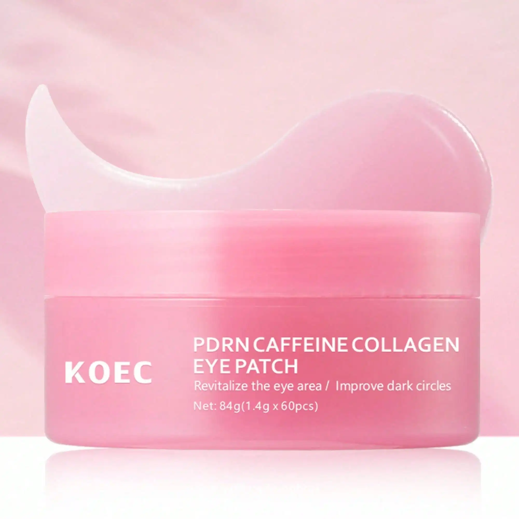 PDRN Caffeine Collagen Eye Patch easy 3-step routine: fit gel patches on clean eye skin for 15–20 mins, pat leftover essence fully absorbed, perfect fast emergency treatment before makeup or events.