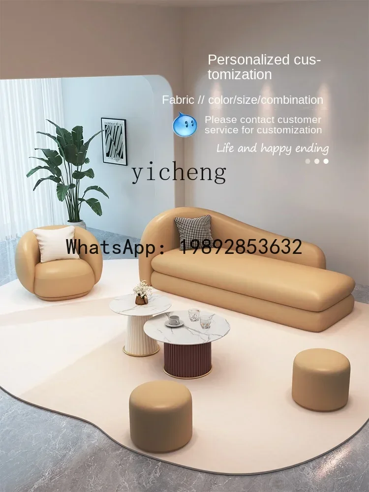 LYY كريم نمط غرفة المعيشة أريكة شقة صغيرة الفرنسية الإبداعية قوس السرير والإفطار #4